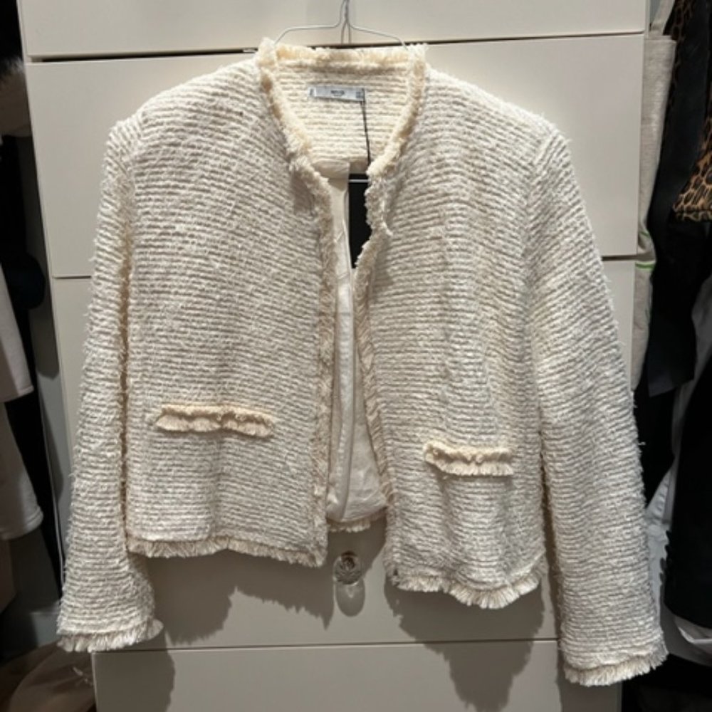 NWT Mango Fringe Jacket